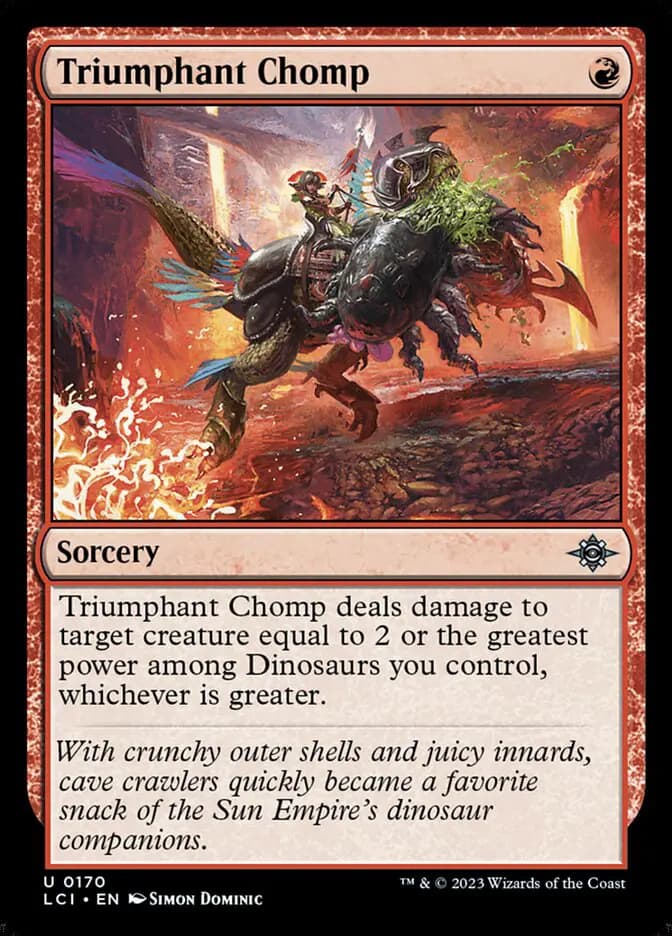 Card image of Triumphant Chomp