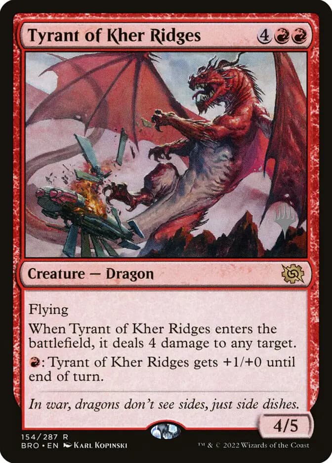 Card image of Tyrant of Kher Ridges
