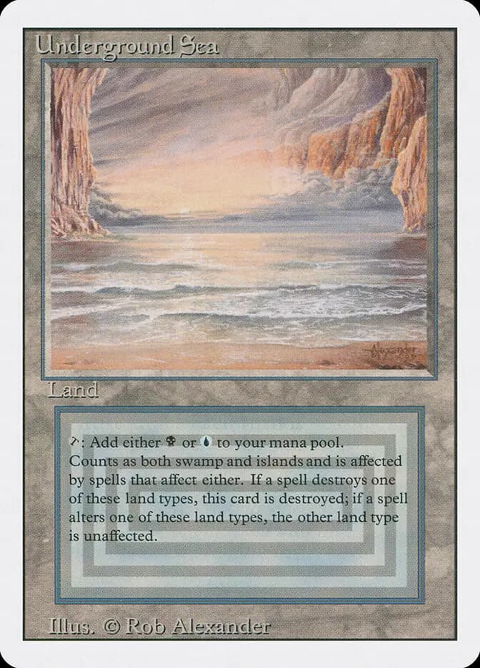 MTG Underground Sea 英語　美品 Underground Sea (Revised Edition) #290 - buy magic cards