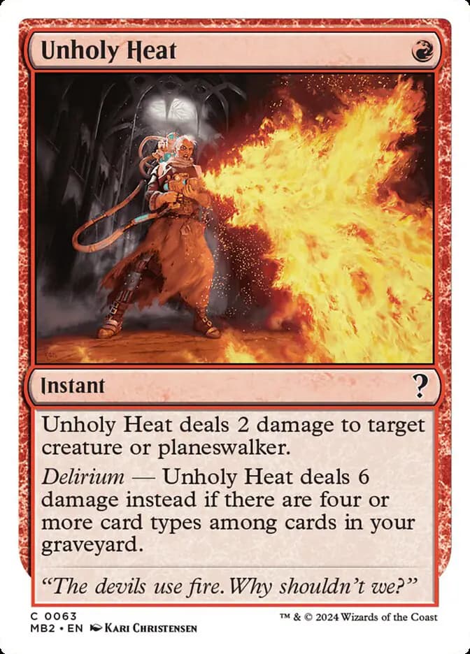 Card image of Unholy Heat