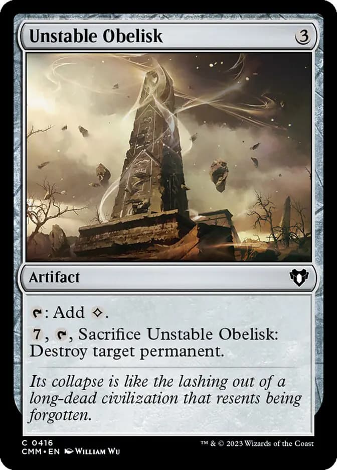 Card image of Unstable Obelisk