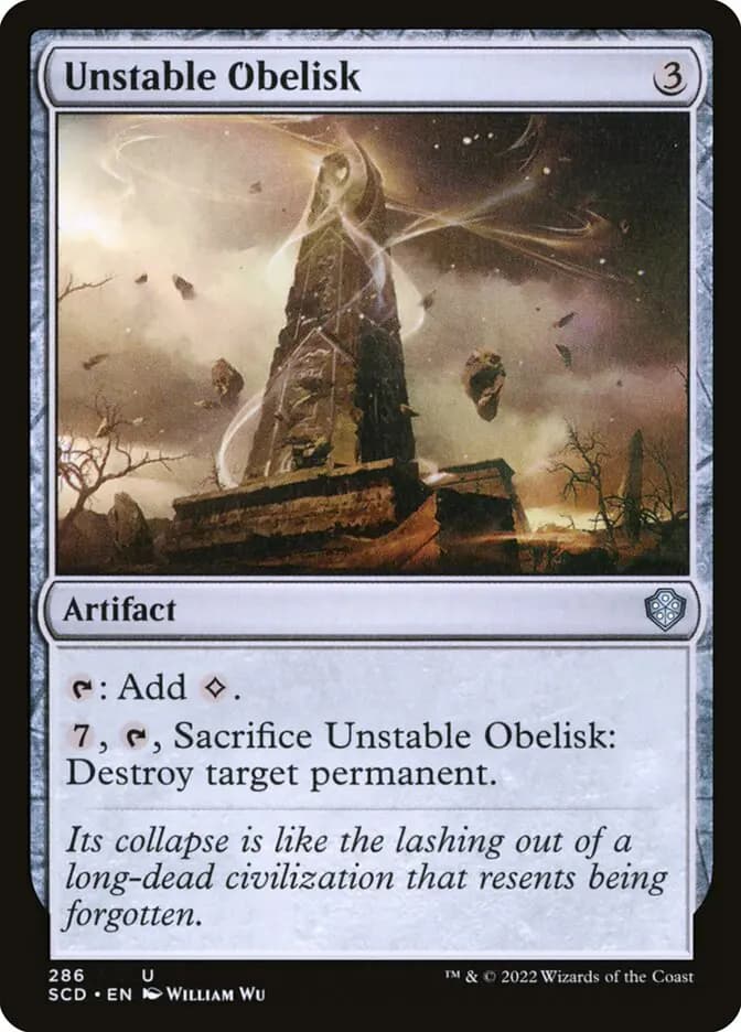 Card image of Unstable Obelisk