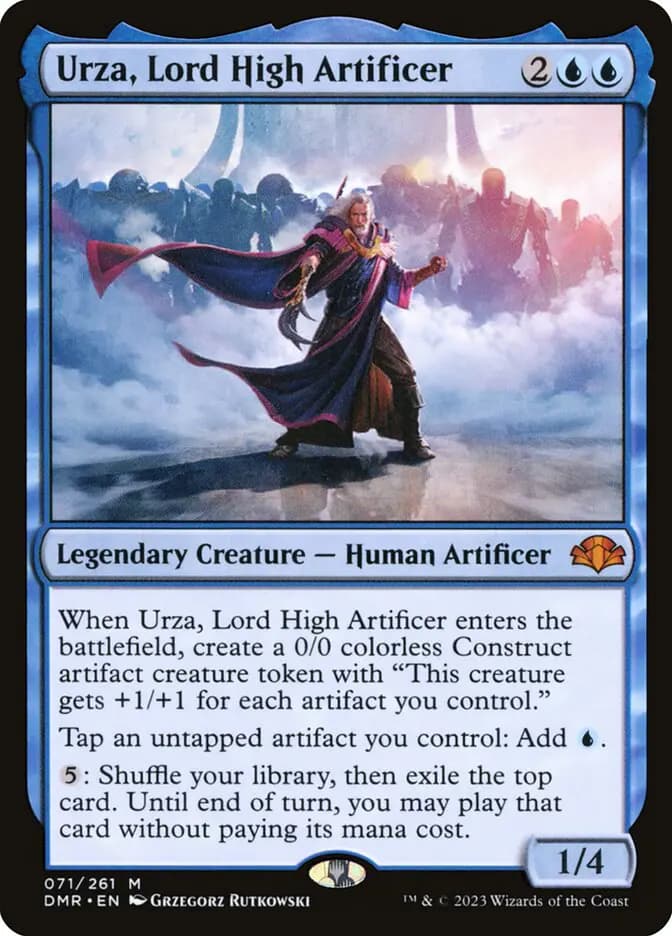 Card image of Urza, Lord High Artificer