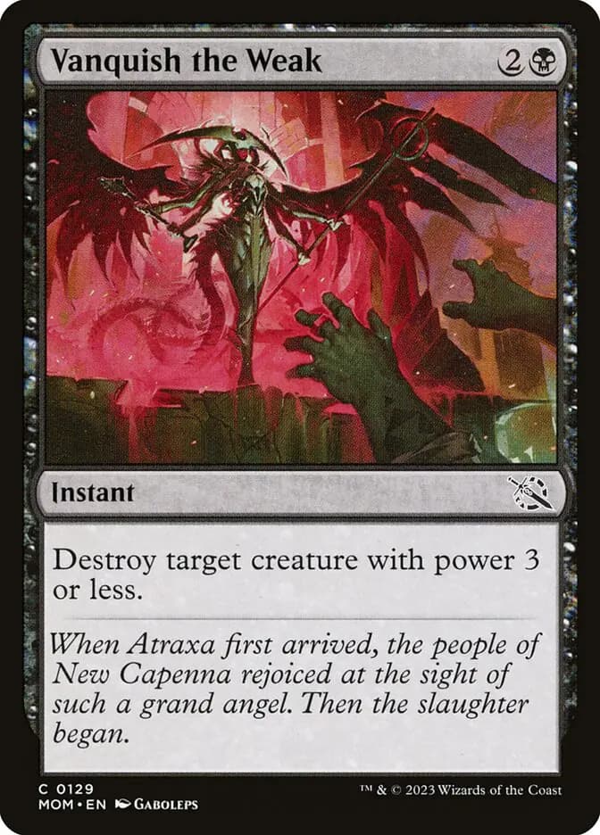 Card image of Vanquish the Weak