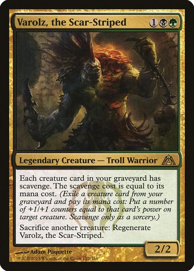 Card image of Varolz, the Scar-Striped