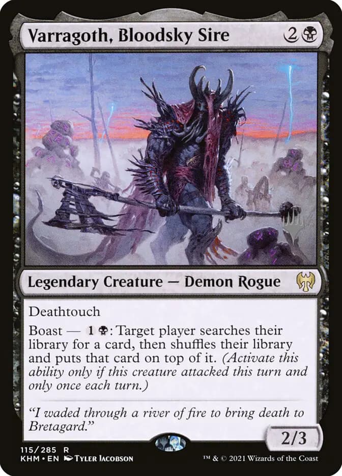 Card image of Varragoth, Bloodsky Sire