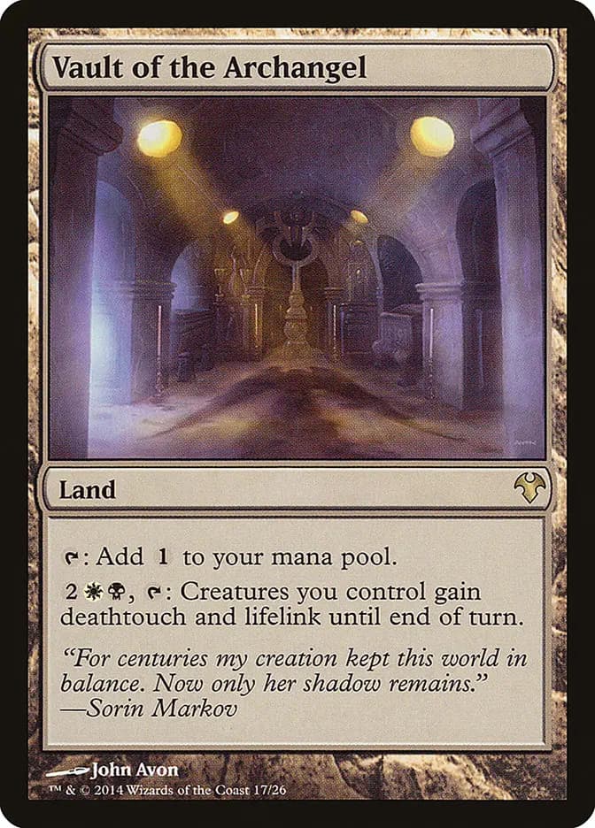 Card image of Vault of the Archangel