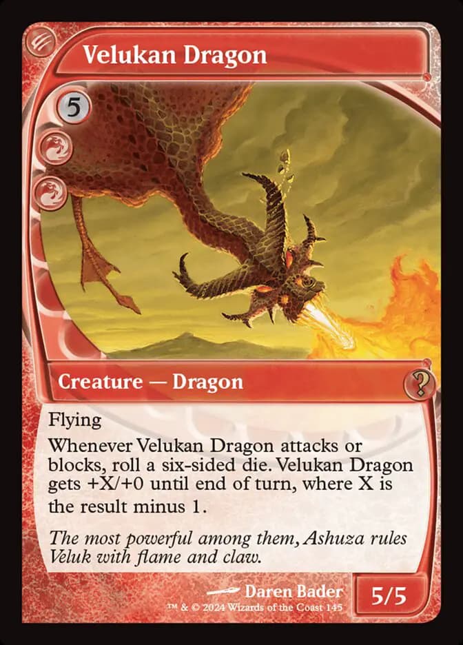 Card image of Velukan Dragon