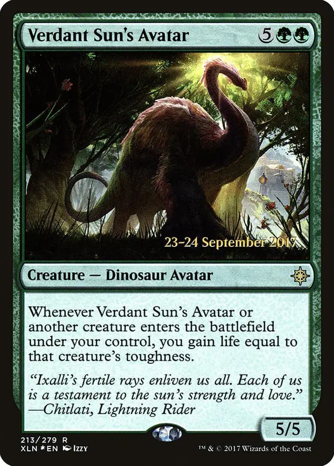 Card image of Verdant Sun's Avatar
