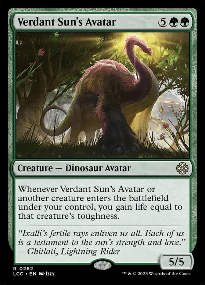 Card image of Verdant Sun's Avatar