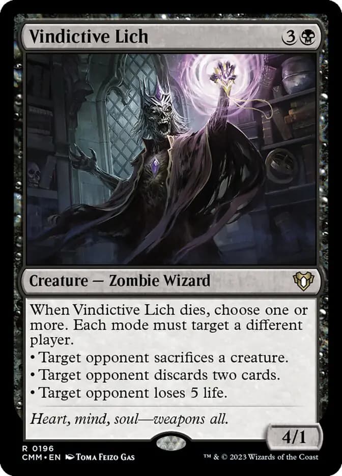 Card image of Vindictive Lich