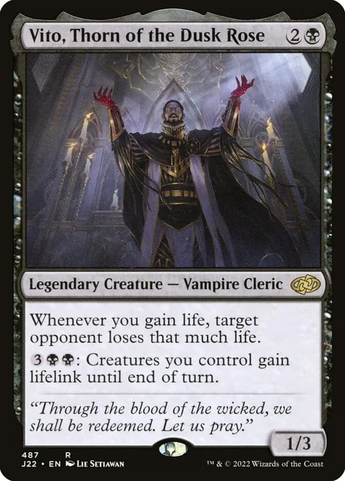 Card image of Vito, Thorn of the Dusk Rose