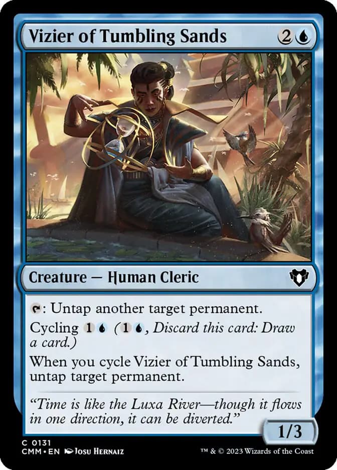 Card image of Vizier of Tumbling Sands