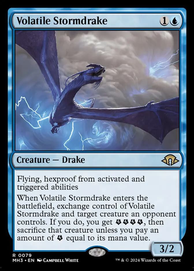 Card image of Volatile Stormdrake