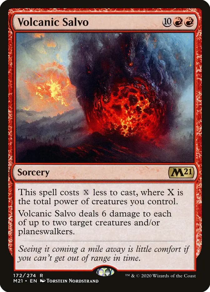 Card image of Volcanic Salvo