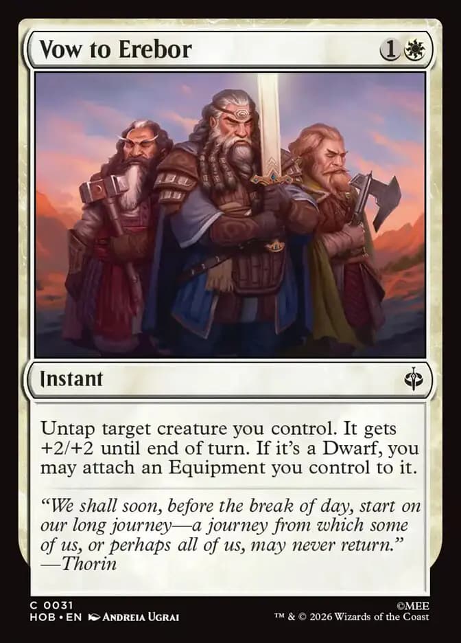 Card image of Vow to Erebor
