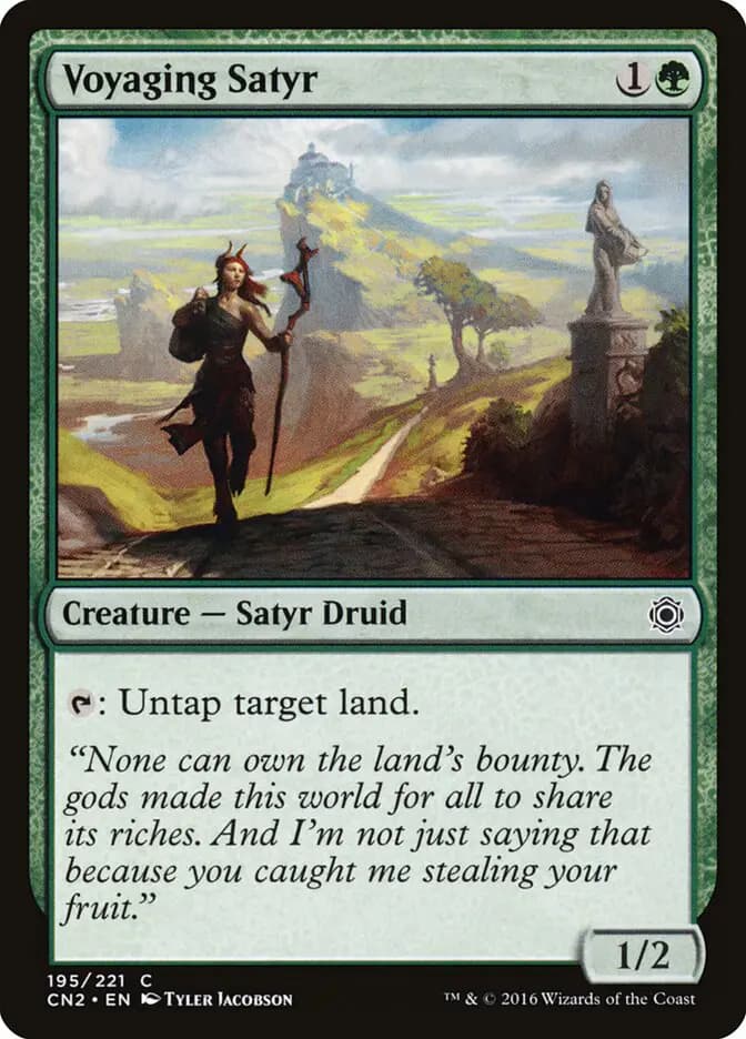 Card image of Voyaging Satyr