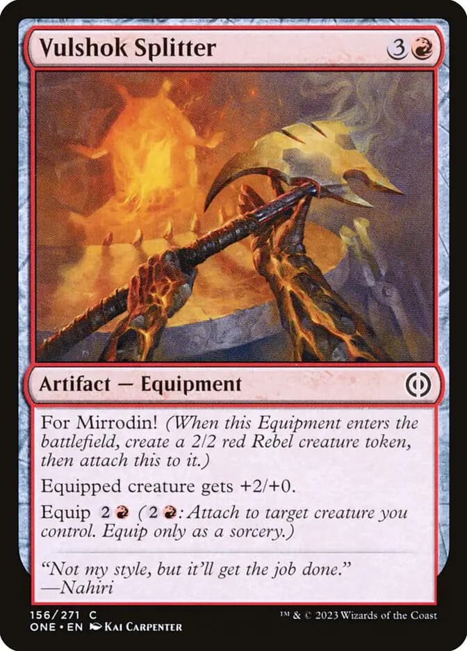 Card image of Vulshok Splitter