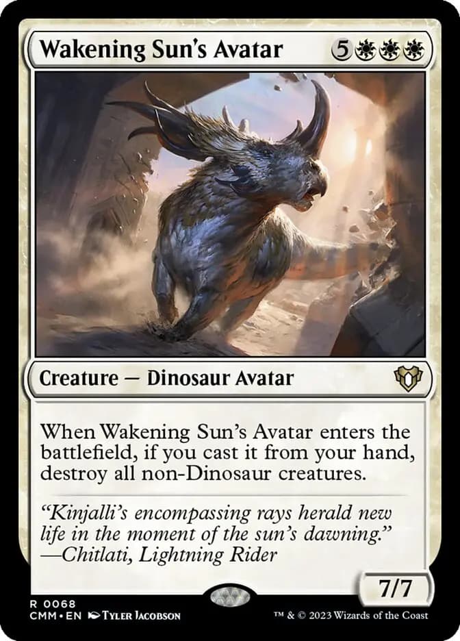 Card image of Wakening Sun's Avatar