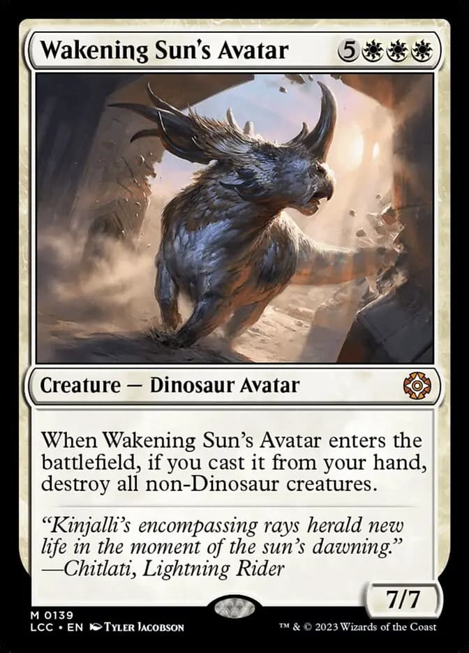 Card image of Wakening Sun's Avatar