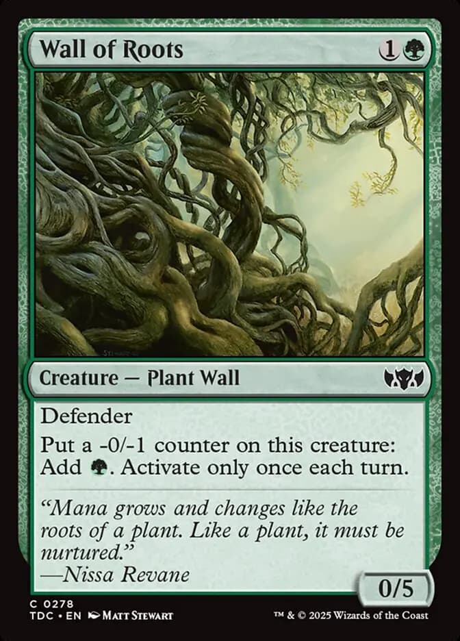 Card image of Wall of Roots