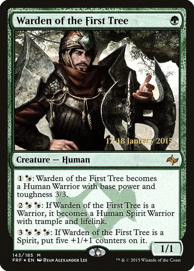 Card image of Warden of the First Tree