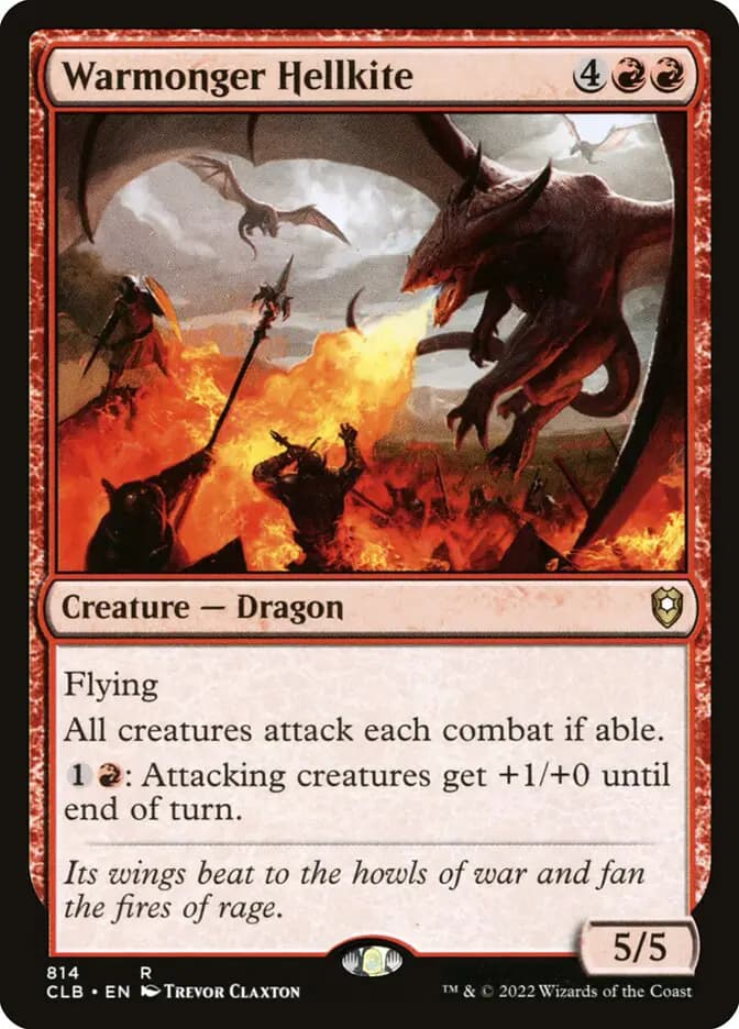 Card image of Warmonger Hellkite