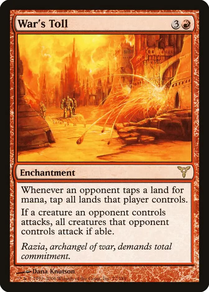 Card image of War's Toll