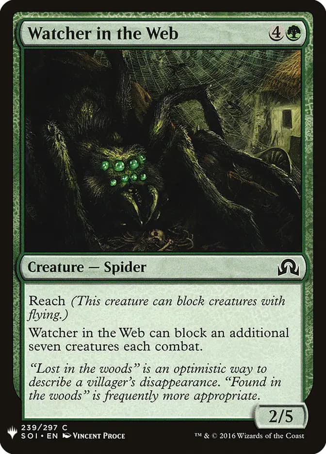 Card image of Watcher in the Web