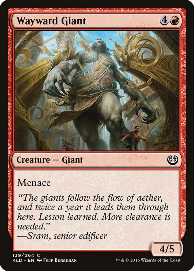 Card image of Wayward Giant