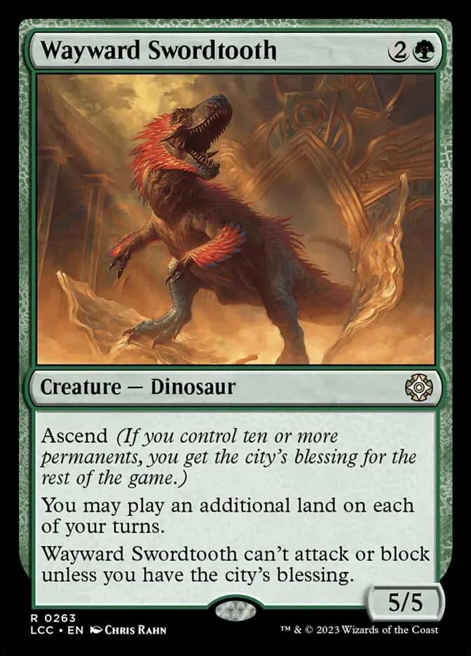 Card image of Wayward Swordtooth