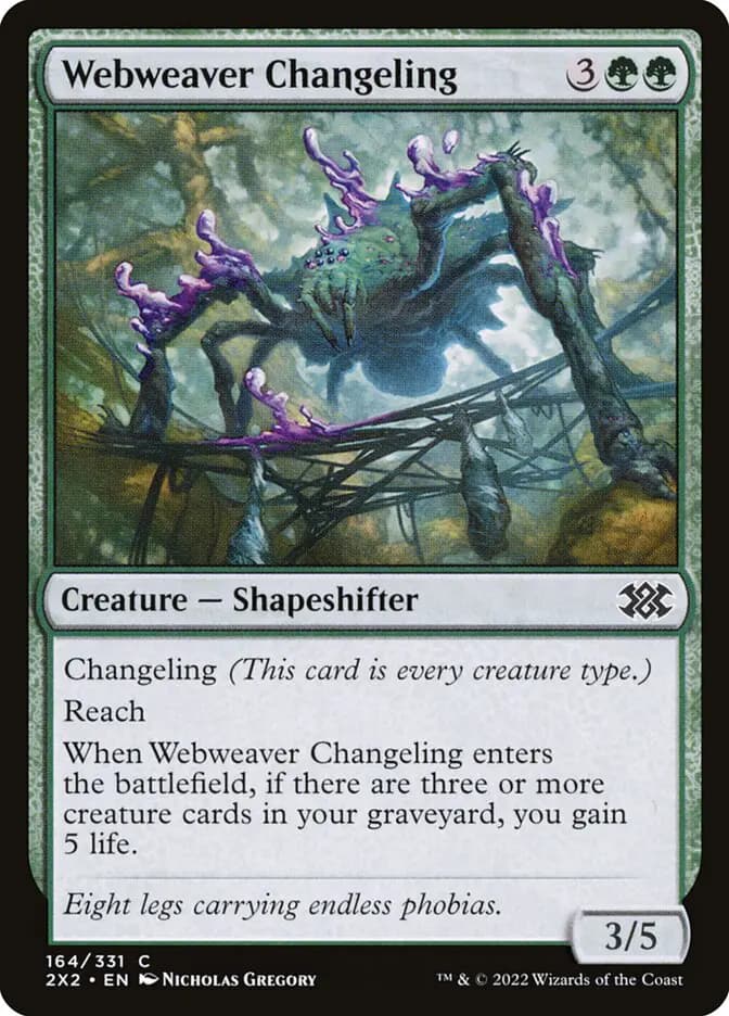 Card image of Webweaver Changeling