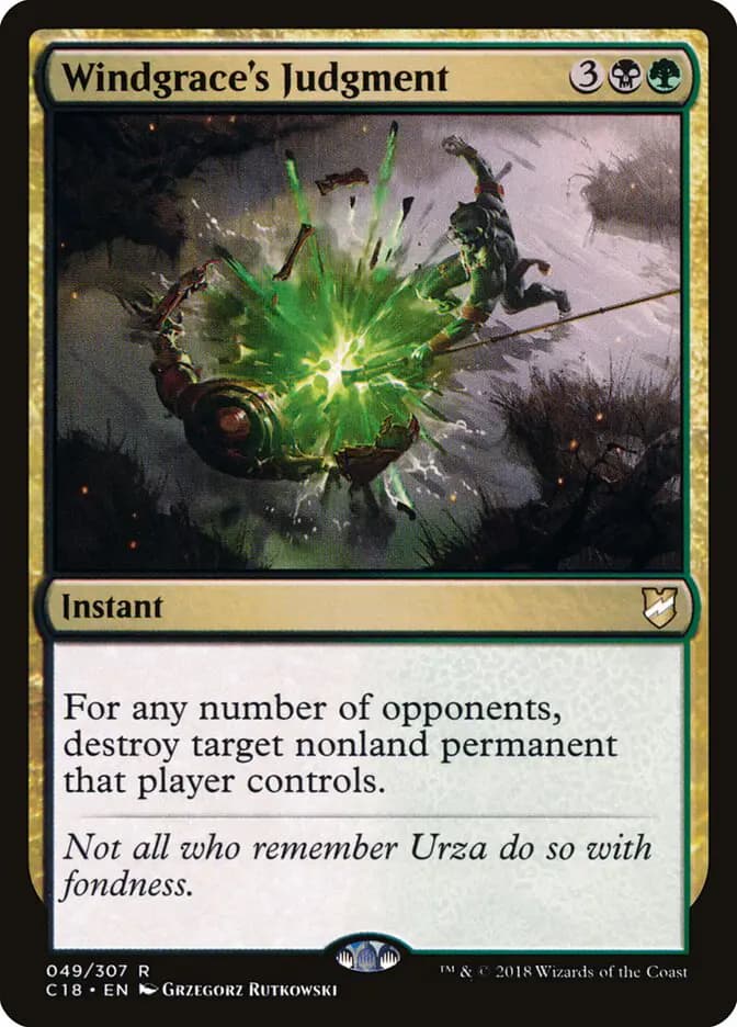 Card image of Windgrace's Judgment