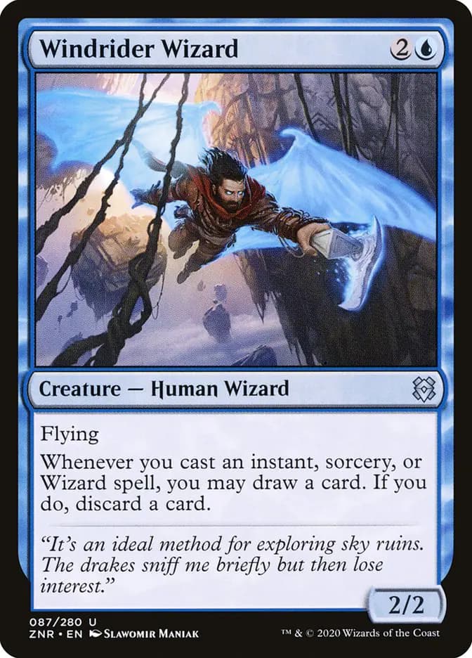 Card image of Windrider Wizard