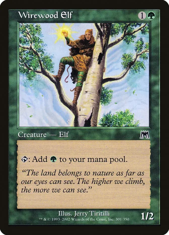 Card image of Wirewood Elf