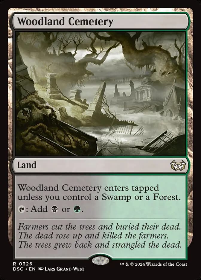 Card image of Woodland Cemetery