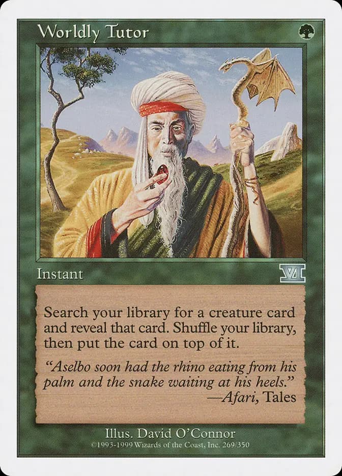 Card image of Worldly Tutor