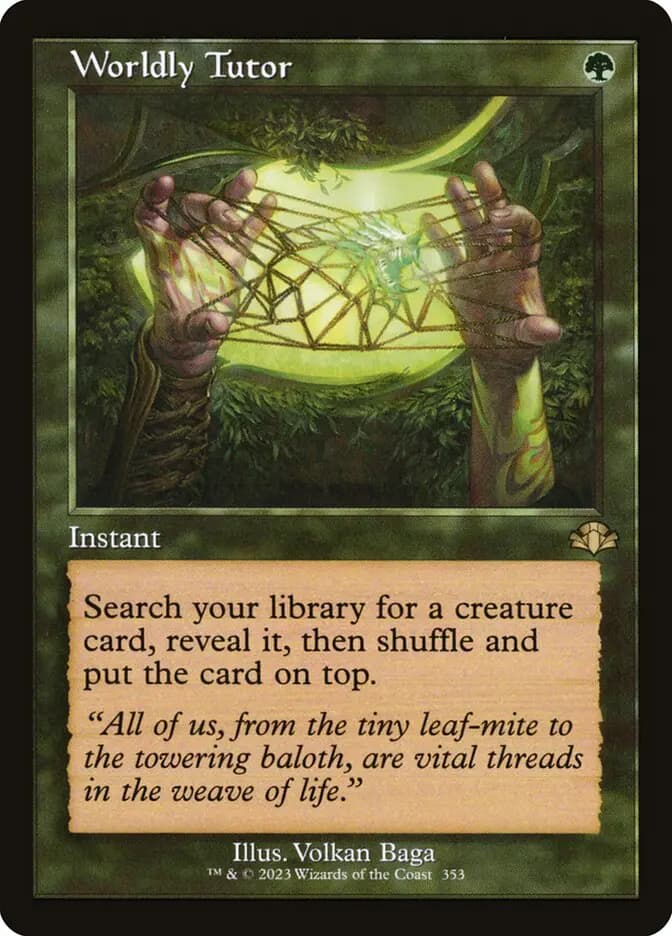 Card image of Worldly Tutor