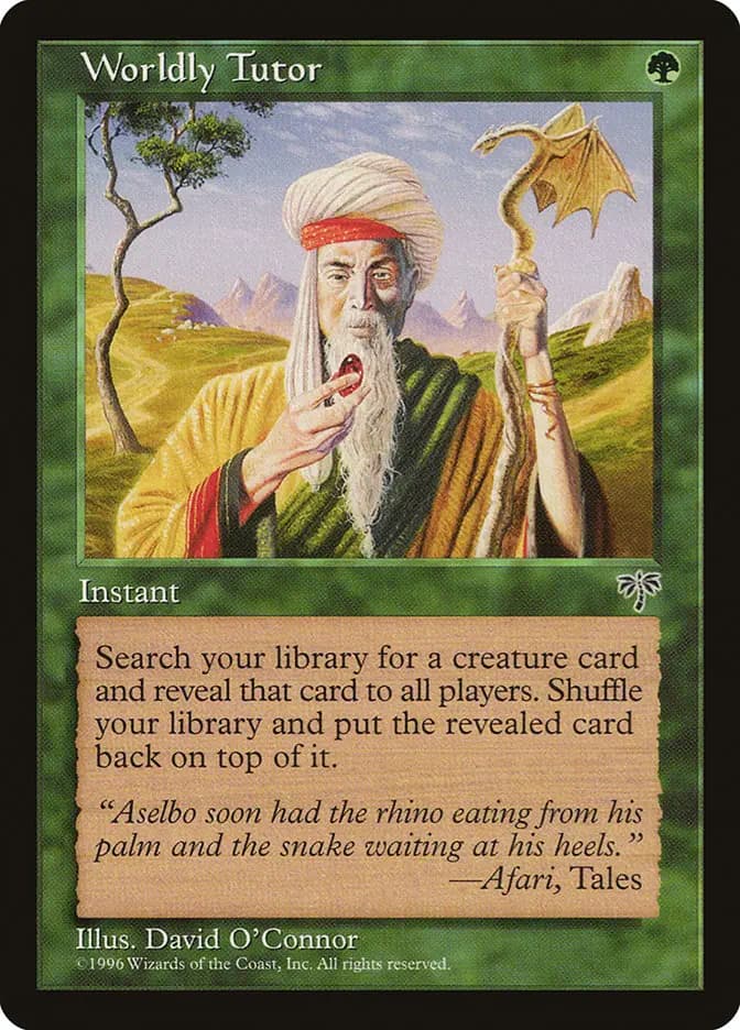 Card image of Worldly Tutor