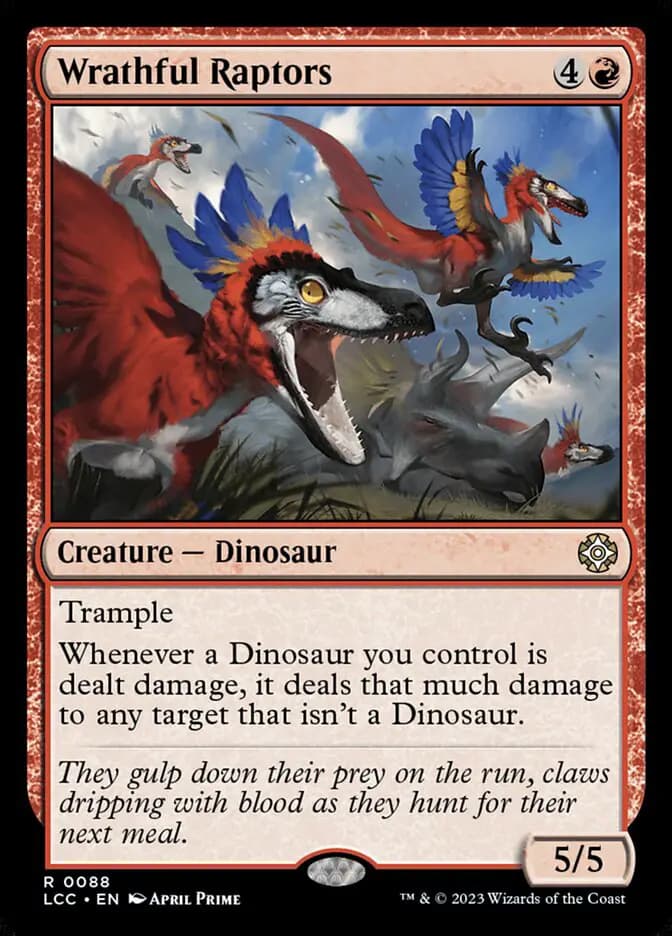 Card image of Wrathful Raptors