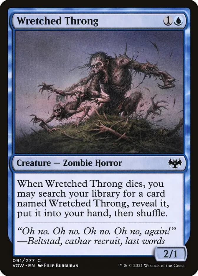 Card image of Wretched Throng