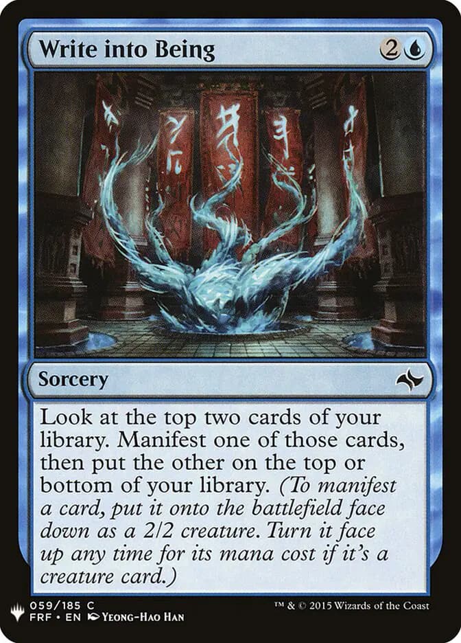 Card image of Write into Being