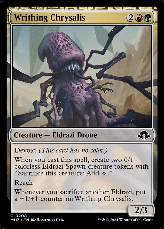 Card image of Writhing Chrysalis
