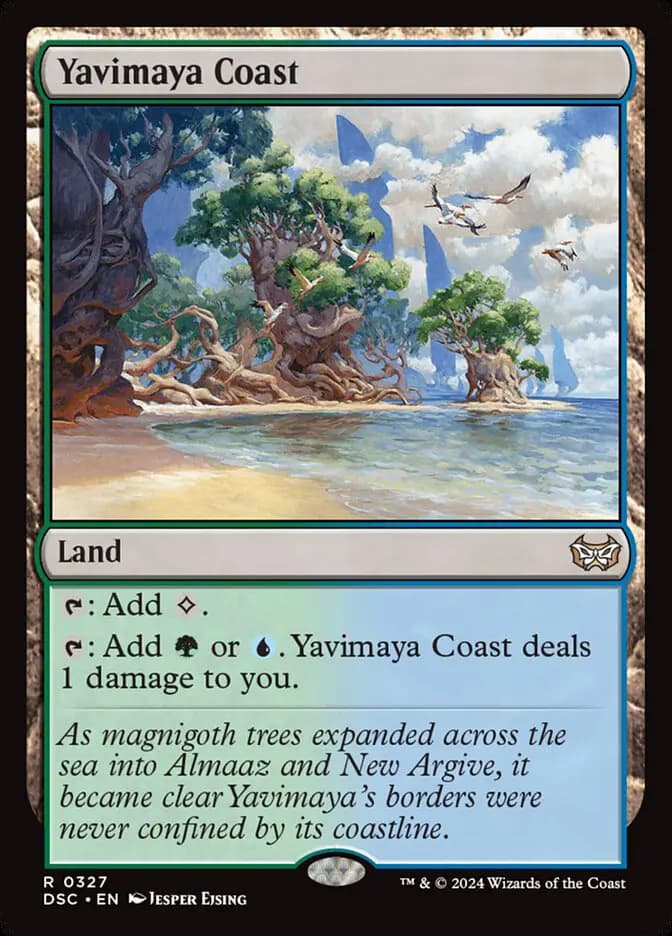 Card image of Yavimaya Coast