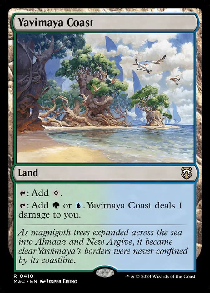 Card image of Yavimaya Coast