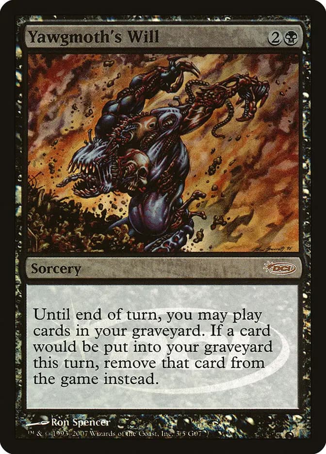 Card image of Yawgmoth's Will