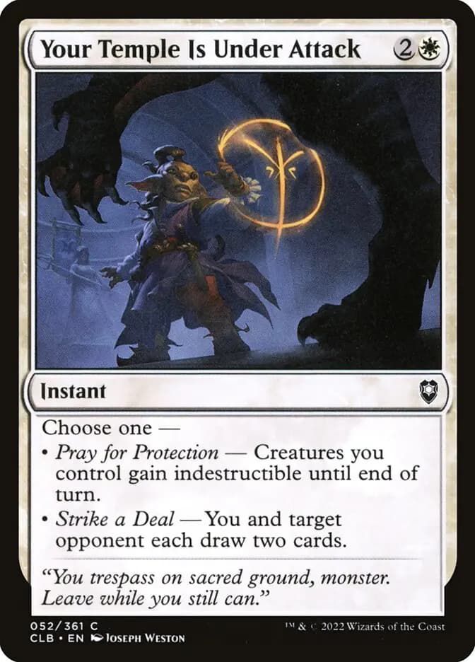 Card image of Your Temple Is Under Attack