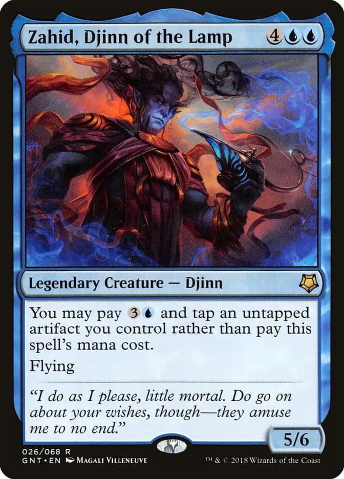Card image of Zahid, Djinn of the Lamp