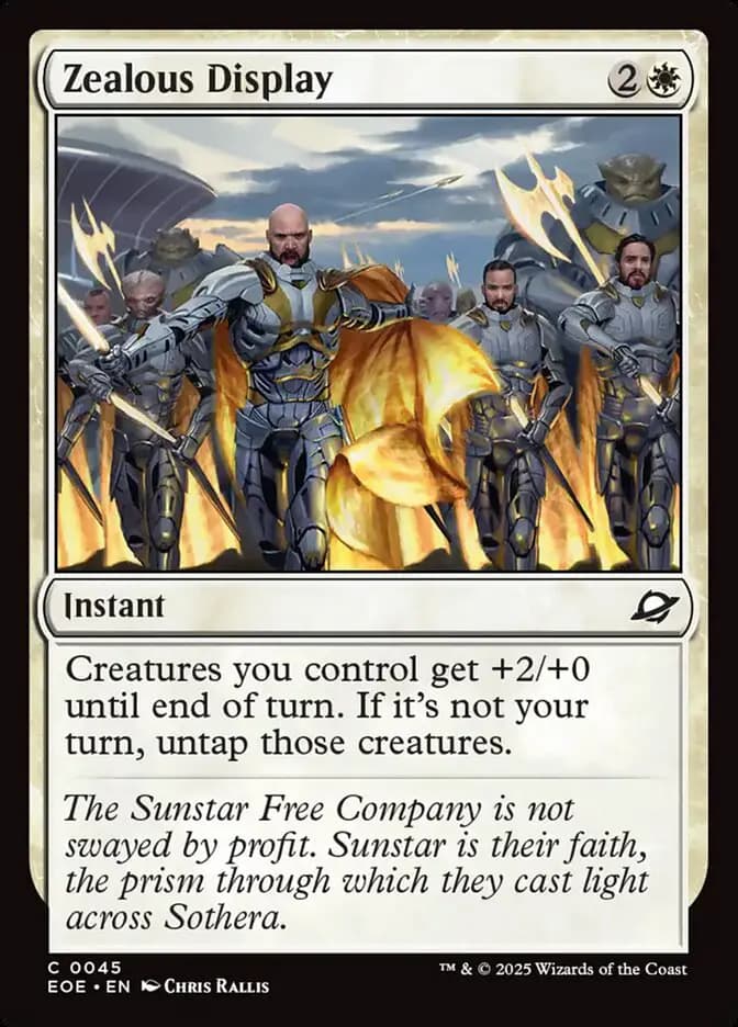 Card image of Zealous Display