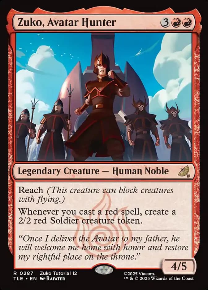 Card image of Zuko, Avatar Hunter